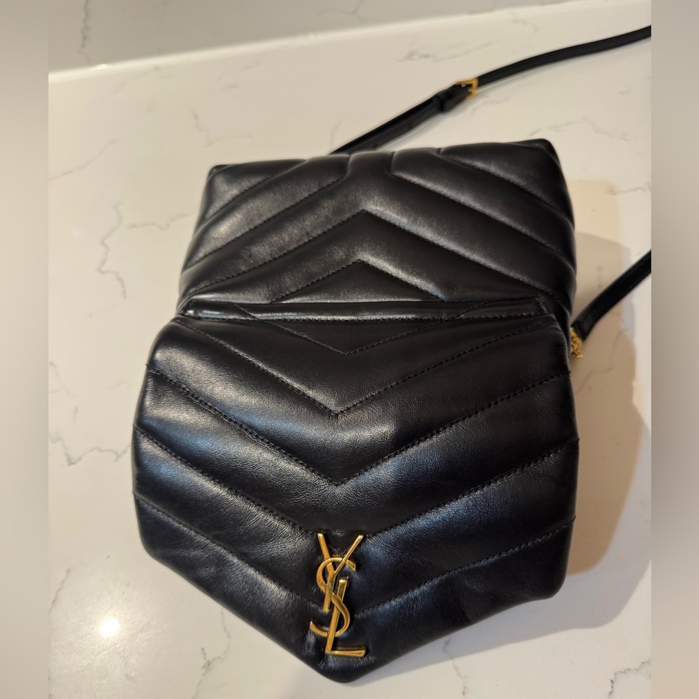 Yves Saint Laurent Black Quilted Crossbody Bag